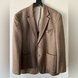 Ralph Lauren Herringbone Sport Coat 39S Brown/Tan